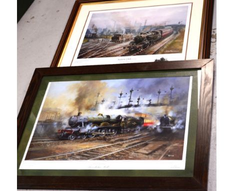 After John Harrison (British 20th century); a limited edition print, 'Sutton Oak', signed in pencil lower-right, no.19/200, a
