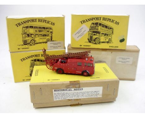 A Transport Replica Dennis F12 Fire Engine built by Colin Flannery:, together with three other built Transport Replica models