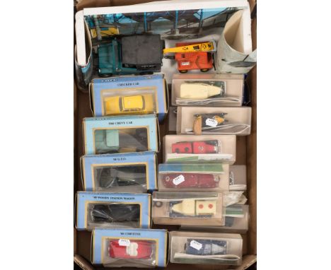 Eligor and Ertl a group of various scale model vehicles:, including a 1968 Ford Mustang GTO and others, (a lot)