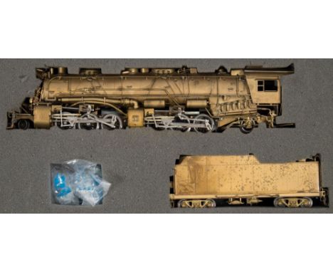 A United Scale Models (Japan)  Chesapeake & Ohio 2-6-6-2 Mallet Articulated locomotive and tender:, brass finish, boxed