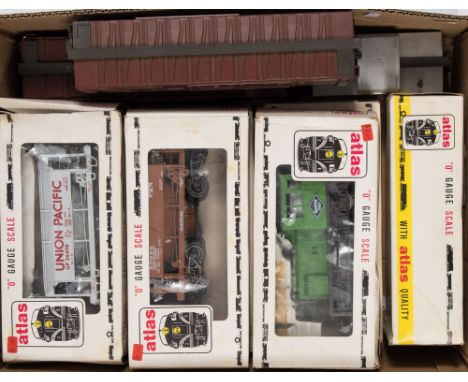 Atlas Tools Co (Austria) two WDT Industrial Switcher locomotives:, in Union Pacific livery the other in Reading livery, toget