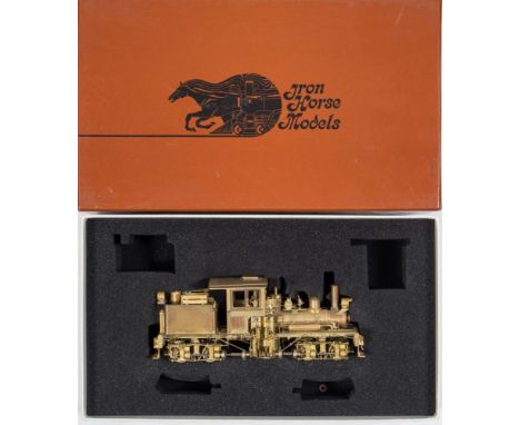 Iron Horse Models (Lima-Japan) Three Boiler Shay 16 Ton On3 scale:, brass finish, boxed, catalogue number 2303 to box.