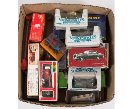 A collection of European and Japanese scale model vehicles:, Diapet,  and others, (a lot)