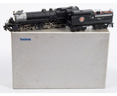 A Tenshodo (Japan) Great Northern 2-6-8-0 Class M-2 locomotive and tender:, black livery number 1981,  catalogue number 156 t