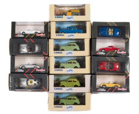 Corgi/Detail cars a boxed group of various 1/43rd scale model cars:, including ART.223 Porsche 356 Speedster , No 96481 Ford 