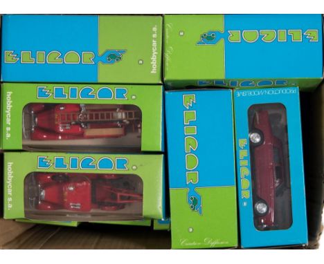 Eligor (France) a collection of 1/43rd scale model motor cars:, including No 1084 Ford V8 1934 Washington Fire Engine and  No