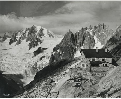  ROLAND GAY-COUTTET 1925-2002 Rifugio di Couvercle Monte Bianco c. 1940 Stampa fotografica vintage alla gelatina sali d’argen