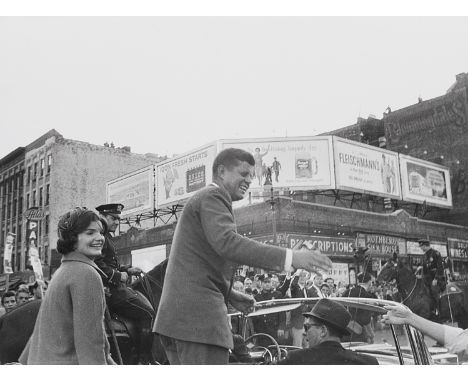  ANTONIO SANSONE 1929 New York Kennedy 1959 Stampa fotografica vintage alla gelatina sali d’argento. Note e timbro dell’autor