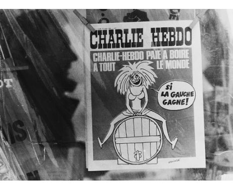  MARIO DONDERO 1928-2015 Charlie Hebdo 1973 Stampa fotografica vintage alla gelatina sali d’argento. Timbro dell’autore al ve