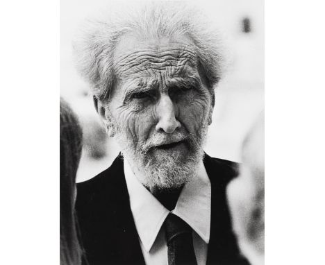  ERMETE MARZONI XX sec. Ezra Pound c. 1970 Stampa fotografica vintage gelatina sali d’argento. Timbro del fotografo al verso.