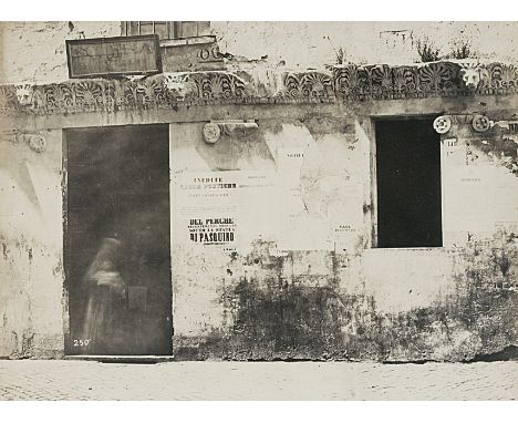  ANONIMO XIX sec. Roma, Casa dei Bonadies c. 1855 Stampa fotografica vintage, carta salata leggermente albuminata. cm 15,5 x 