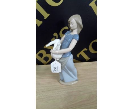 NAO FIGURE ' GIRL WITH RABBIT'