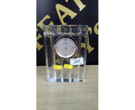 WATERFORD CRYSTAL 'MARQUIS' CLOCK H 17CM