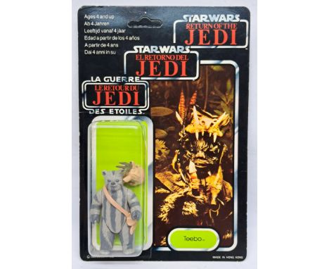Palitoy Star Wars vintage Teebo ROTJ 70B clear crushed bubble on excellent to excellent plus unpunched cardback