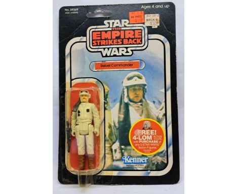 Kenner Star Wars vintage Rebel Commander ESB 47A yellow dented bubble on fair to good cardback&nbsp;