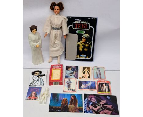 Kenner Star Wars vintage 12" Princess Leia incomplete action figure, with Tracey Eddon autograph (signed photo, no COA) in mi
