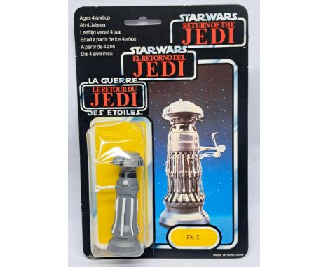 Palitoy Star Wars vintage FX-7 ROTJ 70B clear dented bubble on good to good plus cardback