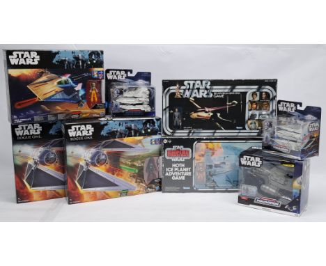 Hasbro &amp; Jazwares Star Wars Ship &amp; figure sets and board game &amp; figure sets, to include Hasbro Rogue One Nerf TIE