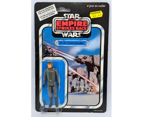 Clipper Star Wars vintage AT-AT Commander ESB 45A clear lightly creased bubble on good to good plus cardback. Small hairline 
