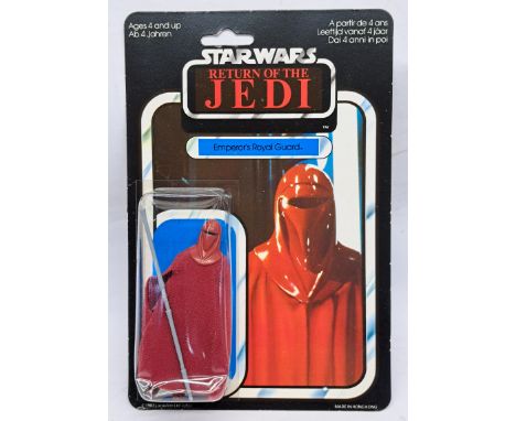 Palitoy Star Wars vintage Emperor's Royal Guard ROTJ 65C clear dented bubble on good to excellent cardbackPen applied to offe