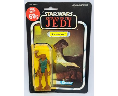 Kenner Star Wars vintage Hammerhead ROTJ 77A Yellow bubble on good to Good plus cardback