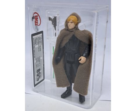 Kenner Star Wars vintage Luke Skywalker Jedi Knight Green Lightsaber 3 3/4" figure UKG Graded 85%, Figure 85%, Paint 85% Cape
