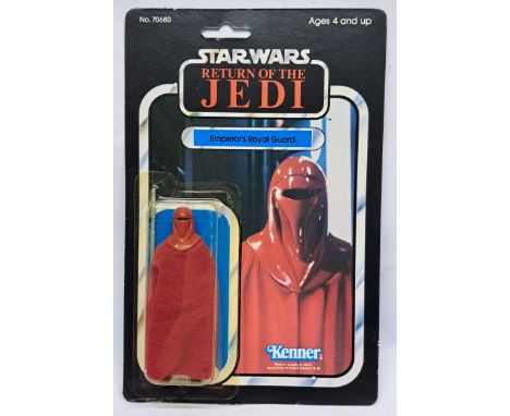 Kenner Star Wars vintage Emperor's Royal Guard ROTJ 77A yellow tinted bubble on good to good plus cardback