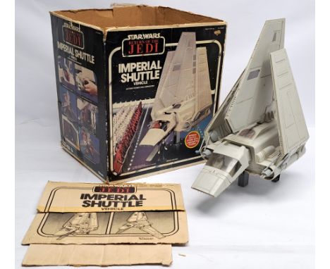 Kenner Star Wars vintage Return of the Jedi Imperial Shuttle, Fair (ships right side gun has clip snapped and small crack in 