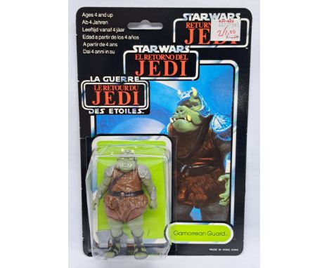 Palitoy Star Wars vintage Gamorrean Guard Trilogo ROTJ 70B clear dented bubble on good to good plus cardback