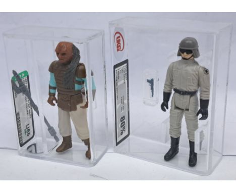 Kenner Star Wars vintage graded action figures Weequay AFA U85 NM+ &amp; AT-ST Driver UKG 80%&nbsp;