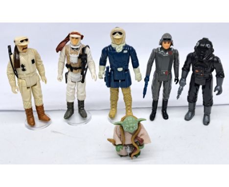 Kenner Star Wars vintage loose complete ESB action figures inc Yoda, Han Solo Hoth, Rebel Commander, Tie Fighter Pilot, Imper