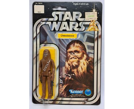 Kenner Star Wars vintage Chewbacca 12C clear bubble on good plus to excellent cardback