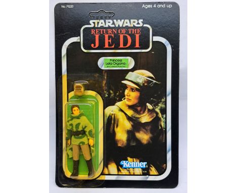 Kenner Star Wars vintage Princess Leia Organa (in combat Poncho) ROTJ 79A yellow bubble on unpunched good plus to excellent c