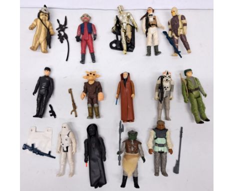 Kenner Star Wars vintage loose complete action figures. Condition fair to good (Darth Vader &amp; Ben Kenobi missing lightsab