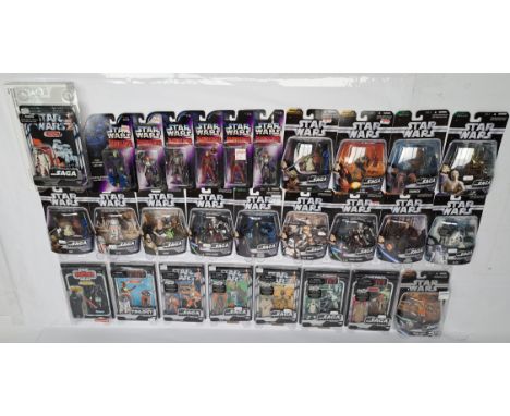 Hasbro Star Wars modern 3 3/4" action figures, to include The Saga Collection, The Trilogy Collection, Shadows of the Empire,