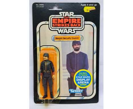 Kenner Star Wars vintage Bespin Security Guard (good gold piping) ESB 45A (Display Arena Offer) yellow bubble on good to exce