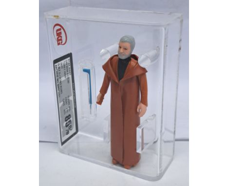 Kenner Star Wars vintage Obi Wan Kenobi "Grey Hair" 3 &amp; 3/4" figure UKG 85% Figure 85%, Paint 85% Cape 85%