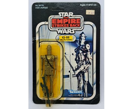 Kenner Star Wars IG-88 (Bounty Hunter) ESB 41E dented yellow bubble on good to good plus unpunched cardback.&nbsp;