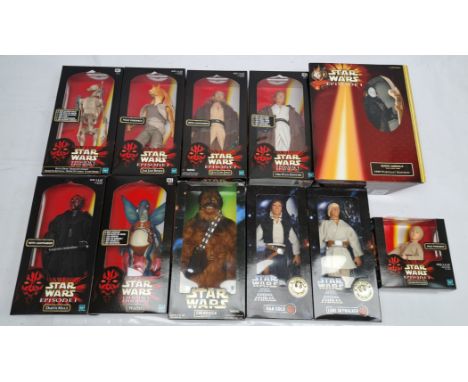 Kenner &amp; Hasbro Star Wars 12" figures, within Good to Good Plus sealed packaging. See photo.&nbsp;