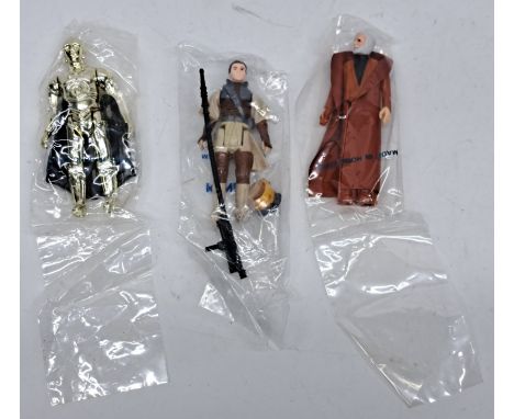 Palitoy / Kenner Star Wars vintage sealed baggies C-3PO (Removeable limbs) (made in Hong Kong), Ben Kenobi (made in Hong Kong