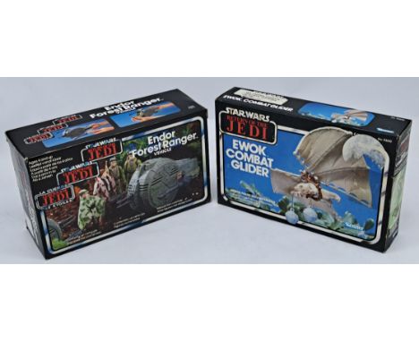 Kenner / Palitoy Star Wars vintage sealed ROTJ Ewok Combat Glider with opened unused contents Endor Forest Ranger. Condition 