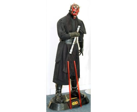 Pepsi Star Wars Darth Maul Episode 1 Life Size promotion Figure. Condition good to good plusThe lightsaber will need to be re