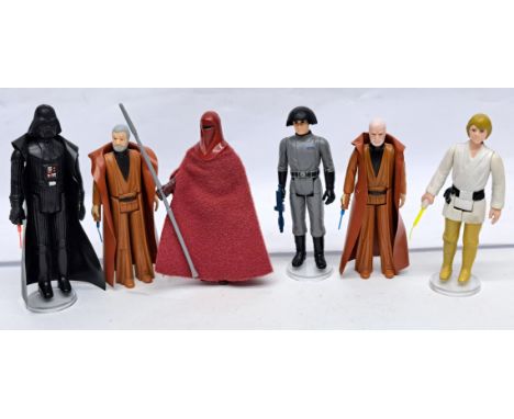 Kenner Star Wars vintage complete action figures Darth Vader, Ben Kenobi (White hair &amp; Grey Hair), Emperors Royal Guard, 