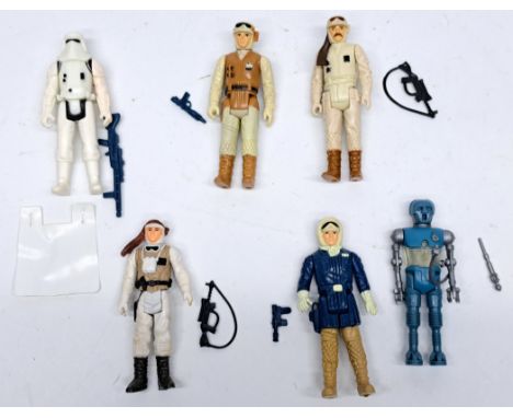Kenner Star Wars vintage loose complete Hoth (Echo Base) action figures - Luke Skywalker, Rebel Commander, 2-1b, Hoth Stormtr