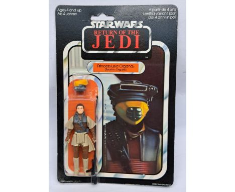 Palitoy Star Wars vintage Princess Leia Organa (Boushh Disguise) ROTJ 65C clear bubble on fair to good cardback (factory bubb