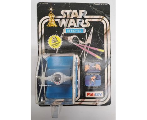 Palitoy Star Wars vintage Tie Fighter Die Cast excellent clear bubble on unpunched heavily creased cardback
