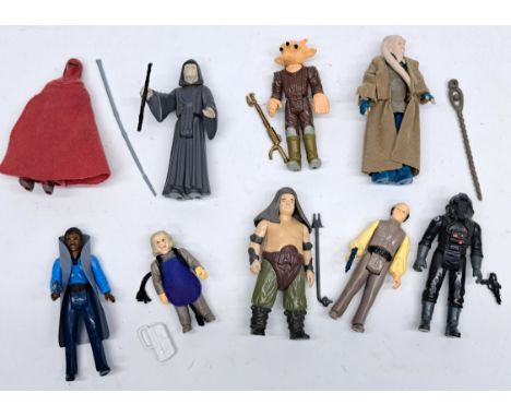 Kenner Star Wars vintage complete action figures Rancor Keeper, The Emperor, The Emperor's Royal Guard, Lobot, Lando Calrissi
