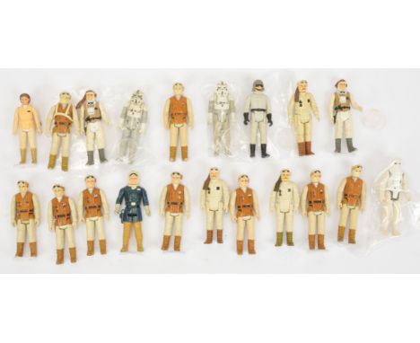 Kenner Star Wars vintage loose Hoth related 3 3/4" figures, to include Princess Leia, Han Solo, Luke Skywalker, and others, F
