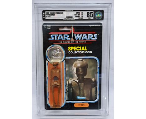Kenner Star Wars Power of the Force EV-9D9 92A AFA Graded 85NM+ (Yellow) Card 85 Blister 85 Figure 90 Yellow reference appear