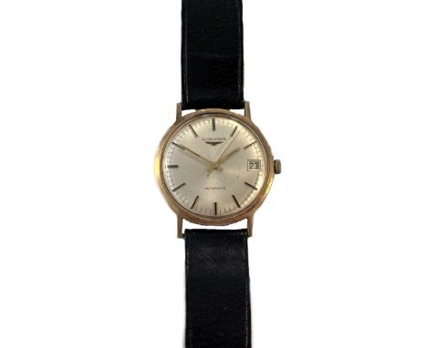 circa 1973, the signed circular silvered dial, 30mm diameter, with black and gold coloured batons and hands, centre sweep and